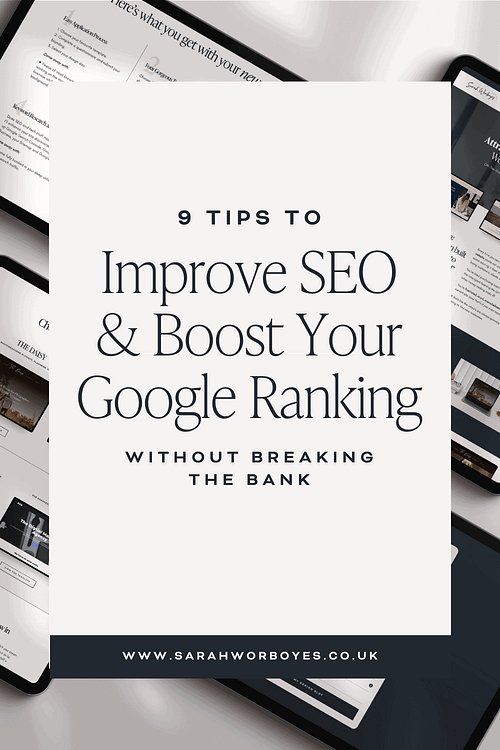 9 tips to improve seo, rank on google 