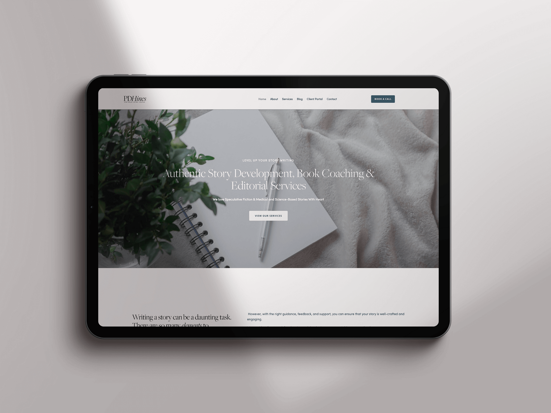 Bespoke Website Design, Divi Theme, PDHines Editing