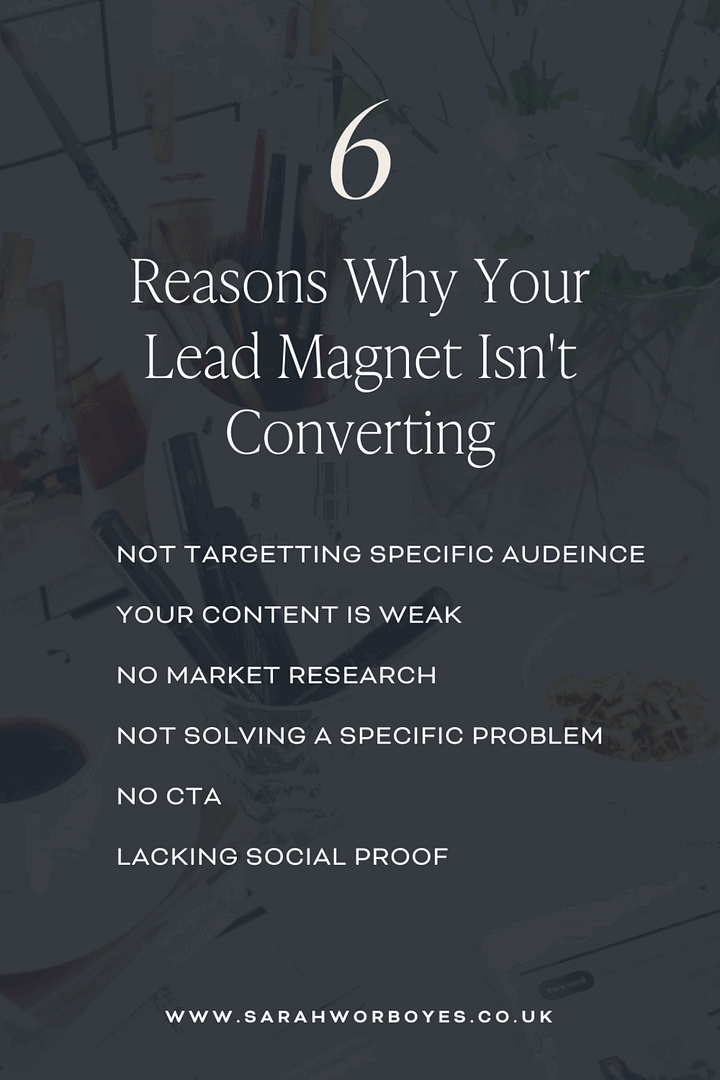 6 Reasons your lead magnet isnt converting 1